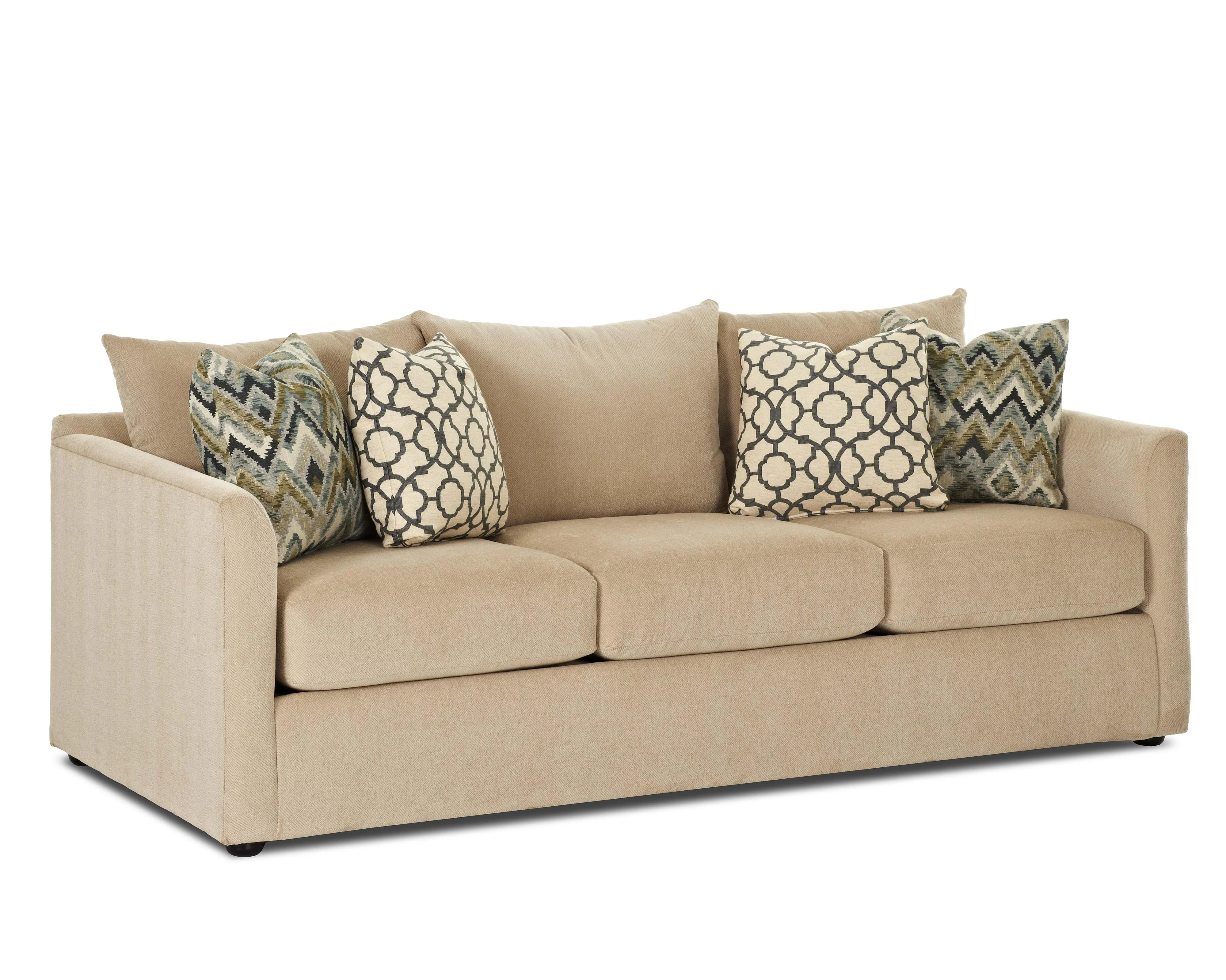 Klaussner Atlanta K27800 S Transitional Sofa with Tuxedo Arms
